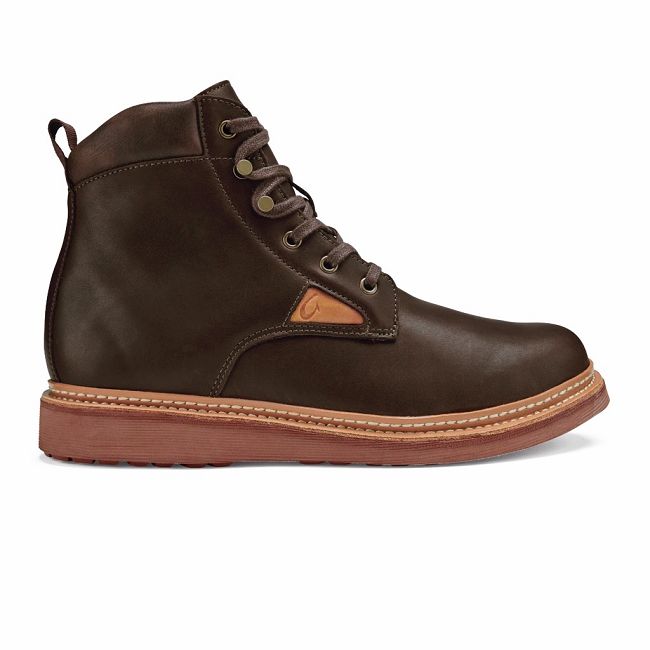 Olukai Men's Kilakila Boot - Dark Wood US851-246